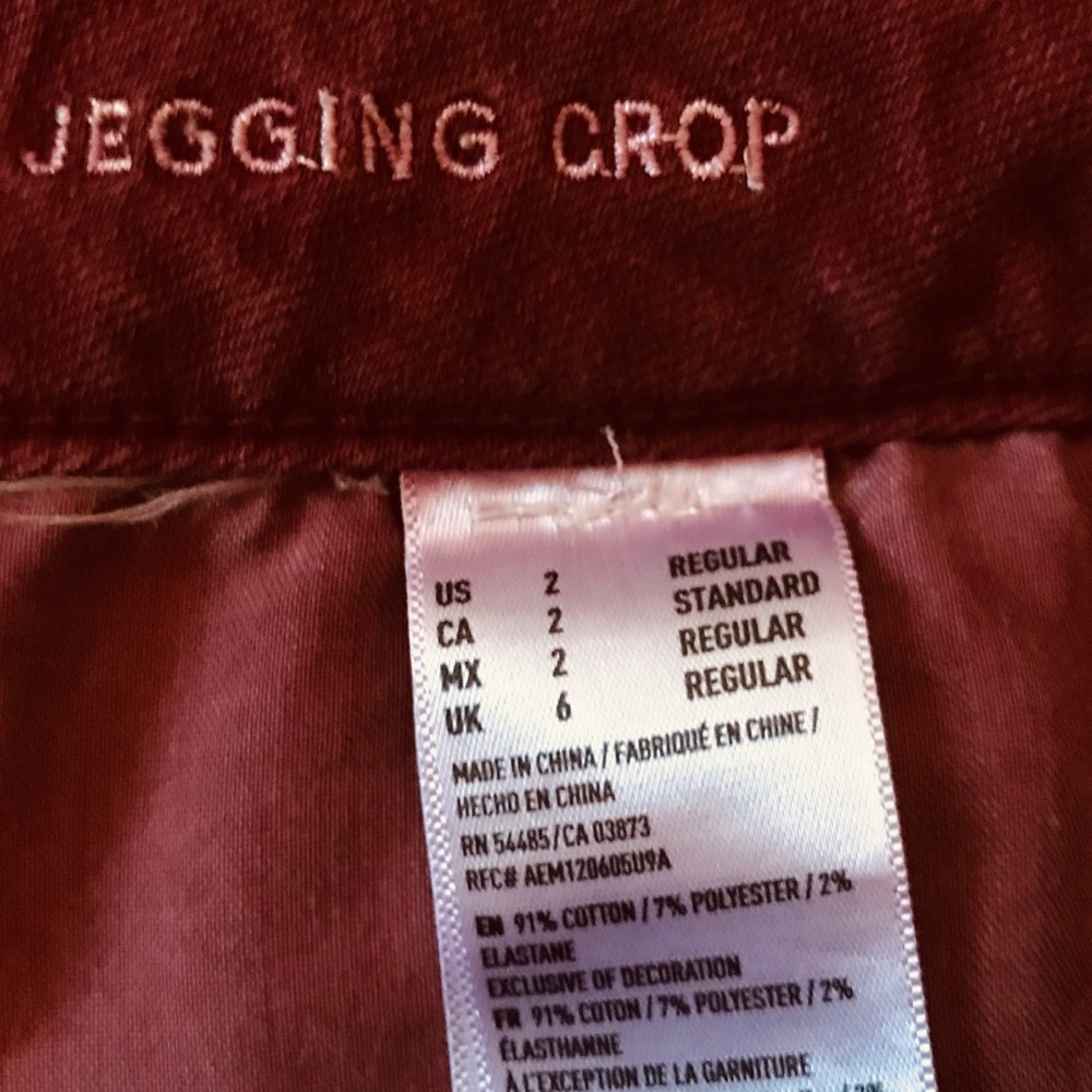 American Eagle Raw Hem Jeggins Crop - Picture 6 of 8